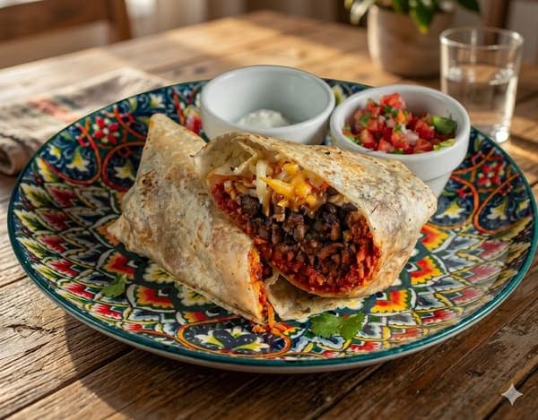 Rice and Beans Burrito